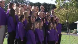 Trump Welcomes College Sports Champions To WH News Clip