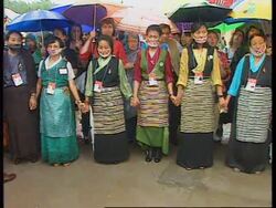CHINA: HUAIROU: NGO FORUM ON WOMEN: TIBETAN WOMEN PROTEST News Clip