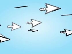 Cursor Arrow 01 To Camera Stock Footage