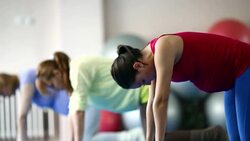 Pregnancy exercises. Stock Footage