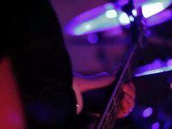 CU hand moving on guitar frets of rock guitar/Norwich/Norfolk/UK Stock Footage