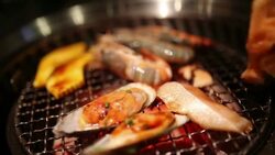 Japanese Style BBQ - Yakiniku. Stock Footage