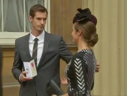 Andy Murray With OBE Photo Opportunity News Clip