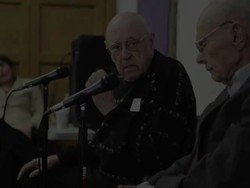 WWII Veterans teach Denver South High students Stock Footage