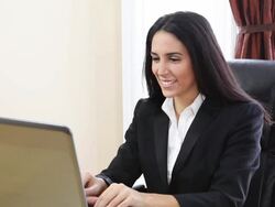 Attractive Business Woman Stock Footage