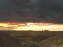 HD TIME LAPSE: Storm Cloudscape Over The Countryside Stock Footage