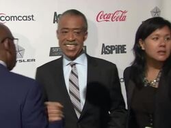 Al Roker and Reverend al Sharpton at "ASPiRE" Television Network Launch Event Stock Footage