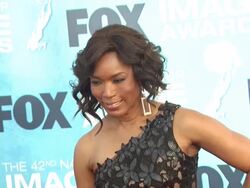 Angela Bassett at the 42nd NAACP Image Awards at Los Angeles CA. (Footage by WireImage Video/GettyImages) Stock Footage