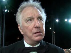 INTERVIEW - Alan Rickman at the Red Carpet of The Imitation Game in Marrakech 2014 Stock Footage