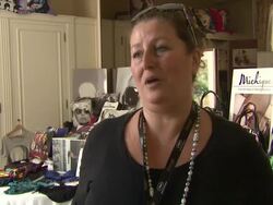 INTERVIEW: Nathalie Dubois-Sissoko on her favorites in the store at the DPA Gift Lounge at 64th Cannes Film Festival at Cannes . (Footage by WireImage Video/GettyImages) Stock Footage