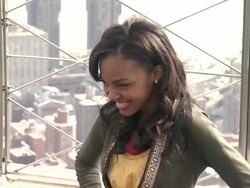 China Anne McClain at The Disney Channel And Disney XD Stars Visit The Empire State Building on 3/12/2012 Stock Footage
