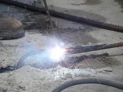 Worker Welding Stock Footage