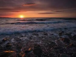 Sunset / Sunrise Sea Stock Footage