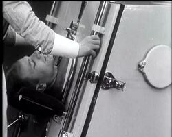 LORD NUFFIELD AND THE ""IRON LUNG"". News Clip