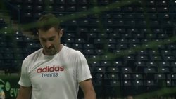 CLEAN : Tennis: Serbia, Czechs tied 1-1 in Davis C News Clip