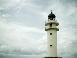 Dramatic Lighthouse Timelapse Stock Footage