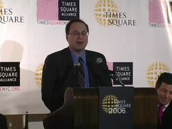 New York City New Years Eve 2006 Press Conference Stock Footage