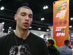 EVENT CAPSULE CLEAN - NICKELODEON HOSTS BASKETBALL TRYOUTS FOR KIDSâ€™ CHOICE SPORTS 2015 â€œTRIPLE SHOT CHALLENGEâ€ Stock Footage