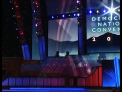 AP given tour of the Democratic convention centre News Clip