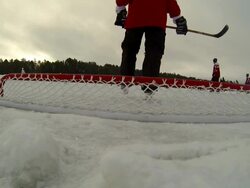 2013 USA Hockey Pond Hockey National Championships Stock Footage