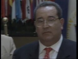 USA: NICARAGUAN PRESIDENT ARNOLDO ALEMAN VISIT News Clip