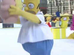 HO, HO D'OH! The Simpsons Take Manhattan to Celebrate DVD Release Stock Footage
