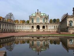 WS View of Zwinger / Dresden, Saxony, Germany Stock Footage