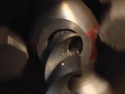 Operating the Industrial Lathe Stock Footage