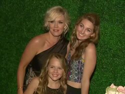 Jennie Garth, Luca Bella Facinelli at CMT's Jennie Garth: A Little Bit Country Launch And 40th Birthday Celebration Stock Footage