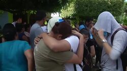 CLEAN : Families reunited: Managua police release student protesters News Clip