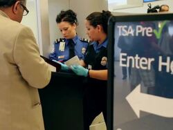 TSA Demonstrates New Screening Program At Miami International Airport Stock Footage