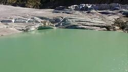 Europe's Melting Glaciers: Rhone Stock Footage