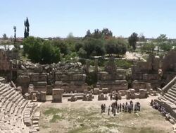 Theatre, Myra, Turkey Stock Footage