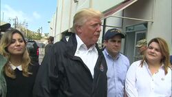 Trump praises Puerto Rico hurricane response, hands out aid Instructional Video