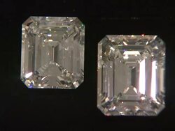 Christie's Previews the Ponahalo Diamonds Before Auction Stock Footage