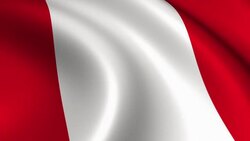 Peru Flag Loopable Stock Footage