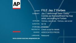 Jay Z dethrones Sean 'Diddy' Combs as the wealthiest hip-hop artist, according to Forbes Instructional Video