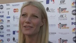 Gwyneth Paltrow, musician Alicia Keys and "Modern Family" cast members on the red carpet at cancer telethon. News Clip