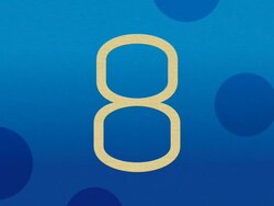 Number 8 Animation With Chroma Key Green Stock Footage