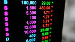 Stock market graph and tecnical analysis stock Stock Footage