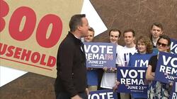 British PM David Cameron speaking in Whitby about the EU Referendum. News Clip