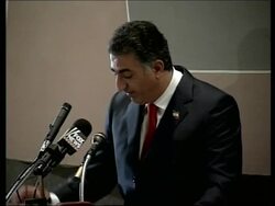 News conference by former Crown Prince of Iran News Clip