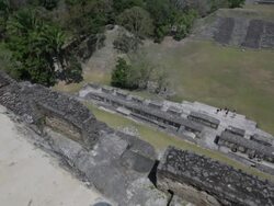 Xunantunich temple in Belize Stock Footage