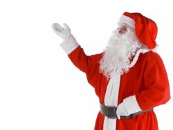 Santa Claus Advertising Stock Footage