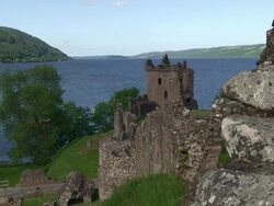 Urquhart Castle Stock Footage