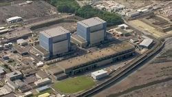 Aerials of Hinkley Point B Power Station and Hinkley Point C construction site News Clip