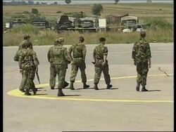 KOSOVO: RUSSIAN PEACEKEEPING FORCE ARRIVES (V) News Clip