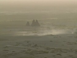 WS Twister with shining glint at desert / Djibouti ( Abe Lake), Djibouti Stock Footage