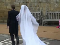 Lady Melissa Percy & Ralph Percy wedding arrival News Clip