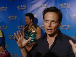 INTERVIEW - Scott Wolf - Los Angeles Celebrity Premiere Of Ringling Bros. And Barnum & Bailey Presents LEGENDS Stock Footage